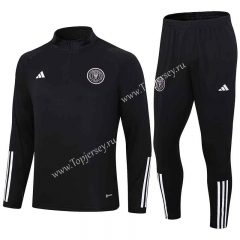 2023-2024 Inter Miami CF Black Thailand Soccer Tracksuit-411