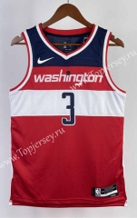 2023 Washington Wizards Away Red #3 NBA Jersey-311