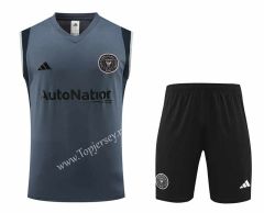 2023-2024 Inter Miami CF Dark Gray Thailand Soccer Vest Uniform-4627