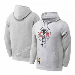 (S-3XL) Club América Gray Thailand Soccer Tracksuit-CS