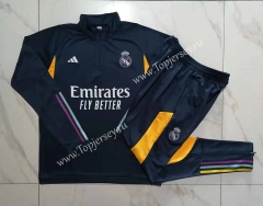 2023-2024 Real Madrid Royal Blue Thailand Soccer Tracksuit-815