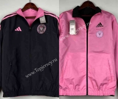 (S-3XL) 2024-2025 Inter Miami CF Pink&Black  Double-Sided Wear Thailand Trench Coats-0255