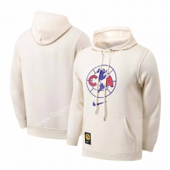 (S-3XL) Club América Beige Thailand Soccer Tracksuit-CS