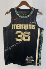 2023 Memphis Grizzlies Black #36 NBA Jersey-311