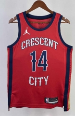 2024 Jordan Limited Version New Orleans Pelicans Red #14 NBA Jersey-311