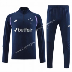 2023-2024 Cruzeiro EC Royal Blue Thailand Soccer Tracksuit-4627