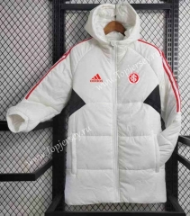 2023-2024 Brazil SC Internacional White Cotton Coat With Hat-GDP