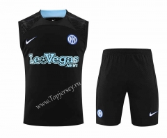2023-2024 Inter Milan Black Thailand Soccer Vest Uniform-418