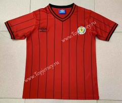 Retro Version 1982 Scotland Away Red Thailand Soccer Jersey AAA-2282
