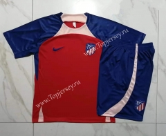 2023-2024 Atletico Madrid Red Short-sleeved Thailand Soccer Tracksuit-815