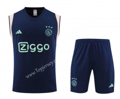 2023-2024 Ajax Royal Blue Thailand Soccer Vest Uniform-4627