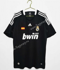 Retro Version 08-09 Real Madrid Away Black Thailand Soccer Jersey AAA-C1046