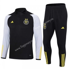 2023-2024 Algeria Black Thailand Soccer Tracksuit-411