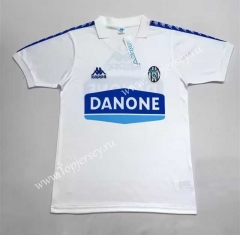 Retro Version 90-92 Juventus White Thailand Soccer Jersey AAA-7568