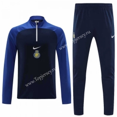 2023-2024 Al-Nassr FC Royal Blue Thailand Soccer Tracksuit-4627