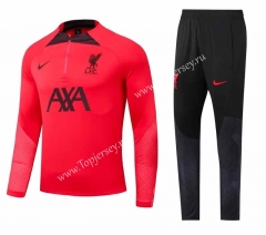 (S-3XL) 2023-2024 Liverpool Red Thailand Soccer Tracksuit-GDP