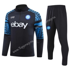 (S-3XL) 2023-2024 Napoli Dark Blue Thailand Soccer Tracksuit -GDP