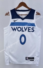 2023 Minnesota Timberwolves Home White #0 NBA Jersey-311