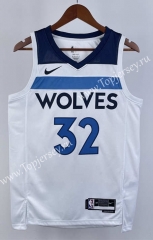 2023 Minnesota Timberwolves Home White #32 NBA Jersey-311