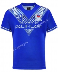2024 Samoa Home Blue Thailand Rugby Shirt