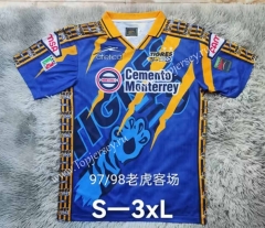 Retro Version 97-98 Tigres UANL Blue Thailand Soccer Jersey AAA-9755