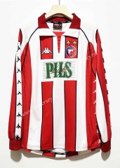 Retro Version 99-01 Crvena Zvezda Home Red&White LS Thailand Soccer Jersey AAA-7505