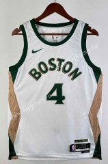 2024 City Edition Boston Celtics White #4 NBA Jersey-311