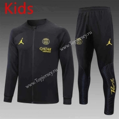 2023-2024 Paris SG Black Kids/Youth Soccer Jacket Unifrom-815