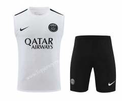 2023-2024 Paris White Thailand Soccer Vest Uniform-418