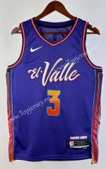 2024 City Edition Phoenix Suns Purple #3 NBA Jersey-311