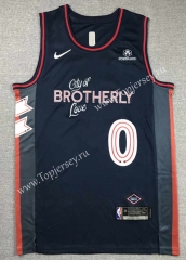 2024 City Edition Philadelphia 76ers Black #0 NBA Jersey-1380