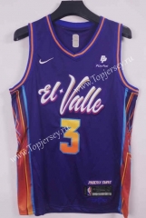 2024 City Edition Phoenix Suns Purple #3 NBA Jersey-1380