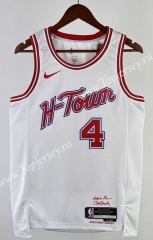 2024 City Edition Houston Rockets White #4 NBA Jersey-311