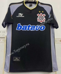 Retro Version 1999 Corinthians 2nd Away Black Thailand Soccer Jersey AAA-6895