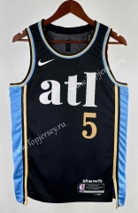 2024 City Edition Atlanta Hawks Black #5 NBA Jersey-311