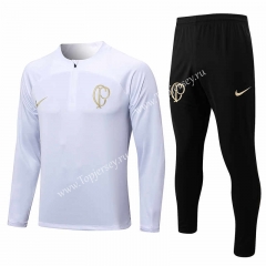 2023-2024 Corinthians White Thailand Soccer Tracksuit-815