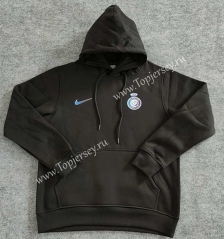 2023-2024 Al-Nassr FC Black Thailand Soccer Tracksuit Top With Hat-LH