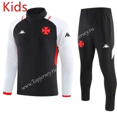 2023-2024 CR Vasco da Gama Black Kids/Youth Soccer Tracksuit -GDP