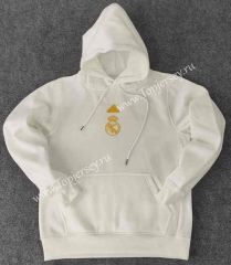 2023-2024 Real Madrid White Thailand Soccer Tracksuit Top-LH