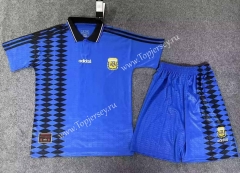 Retro Version 1986 Argentina Blue Soccer Uniform-718