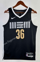 2024 City Edition Memphis Grizzlies Black #36 NBA Jersey-311
