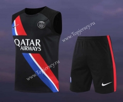 2023-2024 Paris Black Thailand Soccer Vest Uniform-418