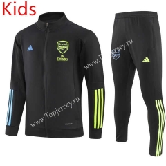 2023-2024 Arsenal Black Kids/Youth Soccer Jacket Uniform-GDP