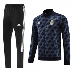 2023-2024 Real Madrid Royal Blue Thailand Soccer Jacket Uniform-LH