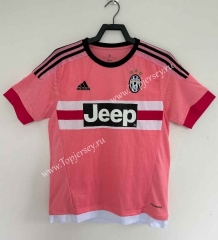 Retro Version 15-16 Juventus Away Pink Thailand Soccer Jersey AAA-811
