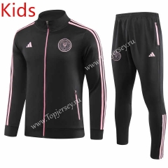 2023-2024 Inter Miami CF Black Kids/Youth Soccer Jacket Uniform-GDP