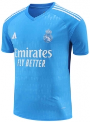 2023-2024 Real Madrid Goalkeeper Blue Thailand Soccer Jersey AAA-418