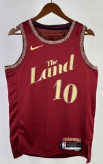 2024 City Version Cleveland Cavaliers Red #10 NBA Jersey-311