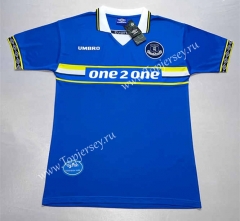 Retro Version 97-99 Everton Home Blue Thailand Soccer Jersey AAA-709