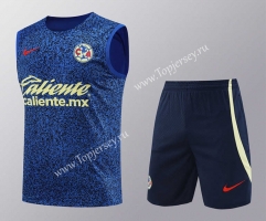 2024-2025 Club America Dark Blue Thailand Soccer Vest Uniform-418